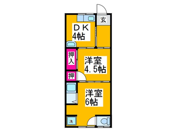 あおい荘の物件間取画像